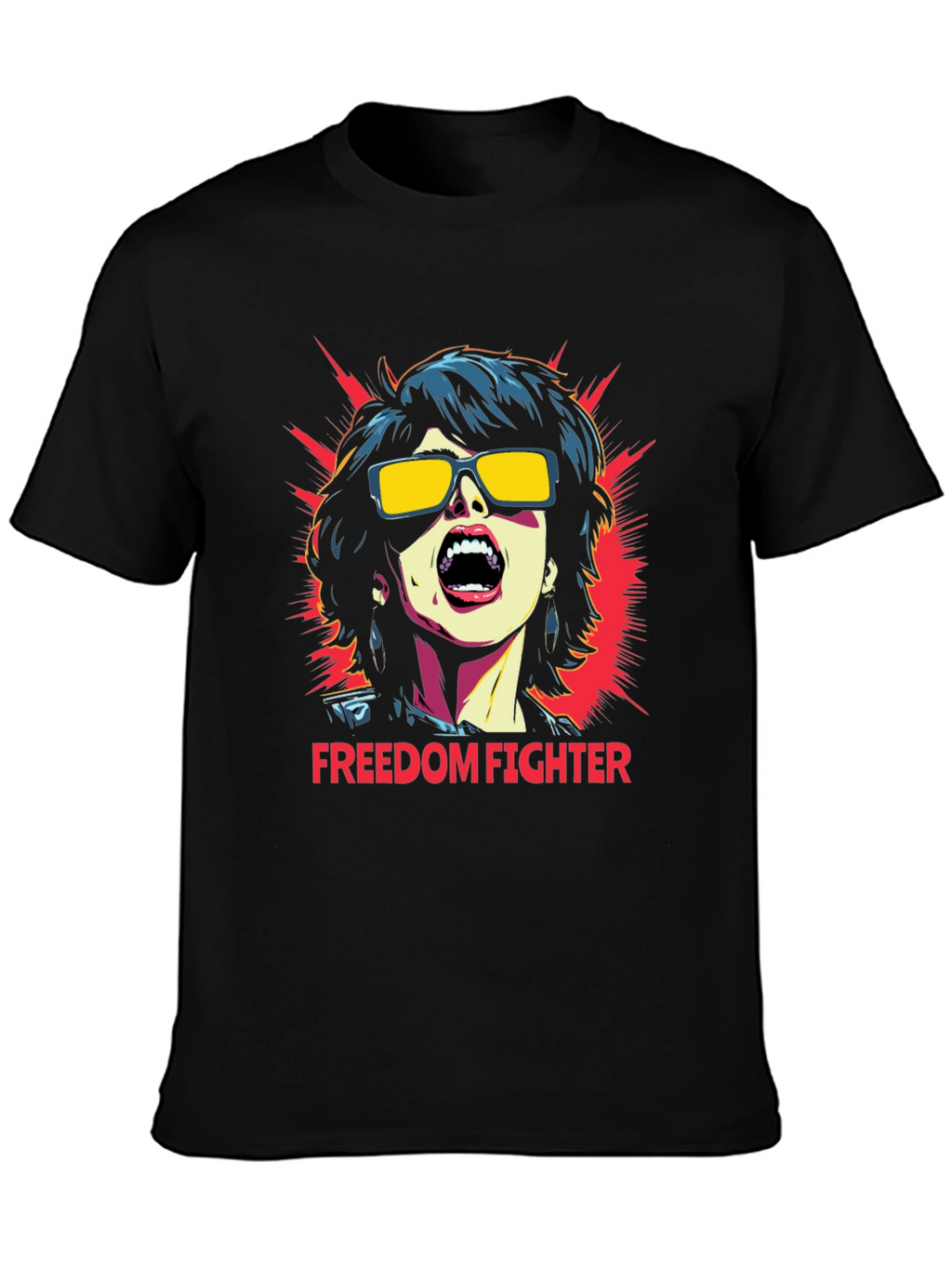 Freedom Fighter Graphic T-Shirt - Bold Statement Tee