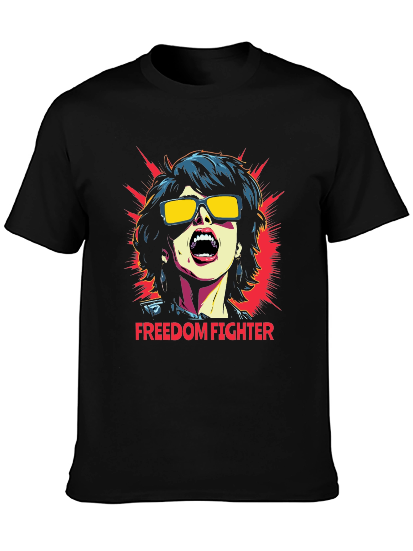 Freedom Fighter Graphic T-Shirt - Bold Statement Tee