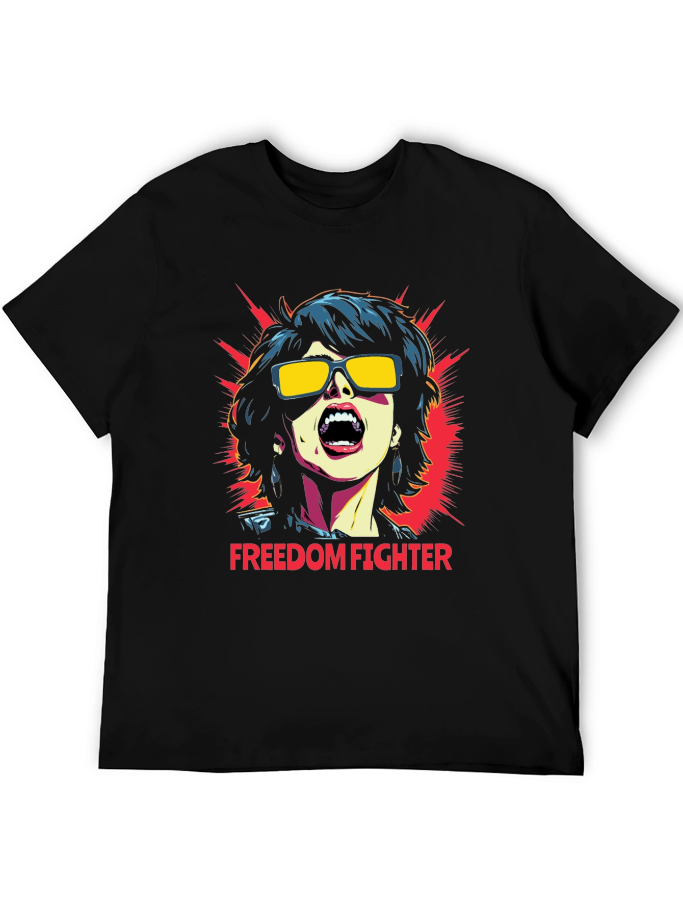 Freedom Fighter Graphic T-Shirt - Bold Statement Tee