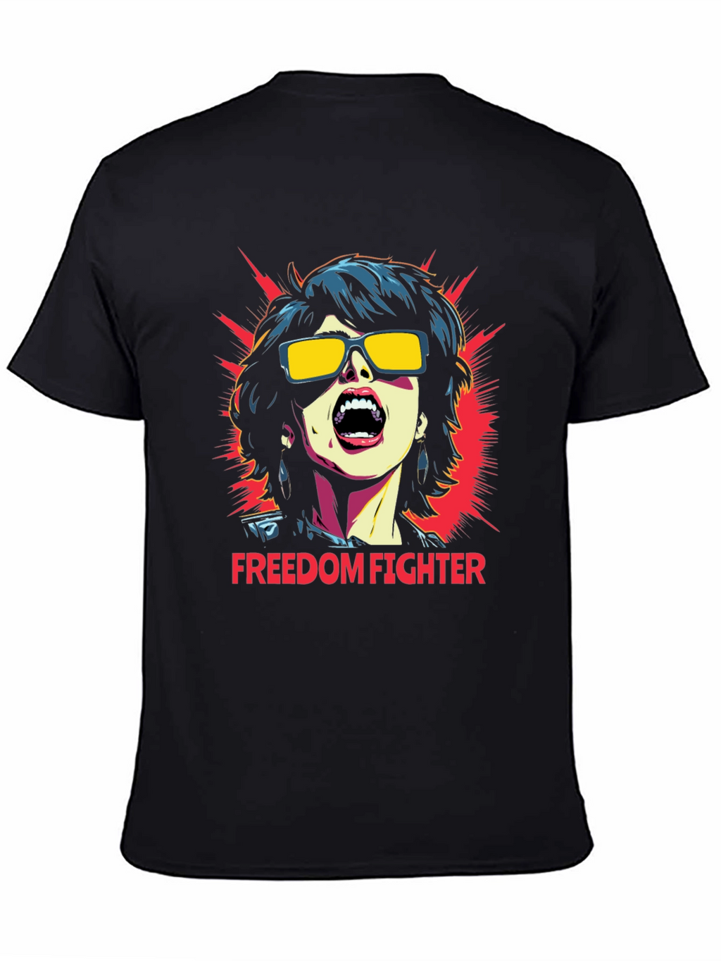 Freedom Fighter Graphic T-Shirt - Bold Statement Tee