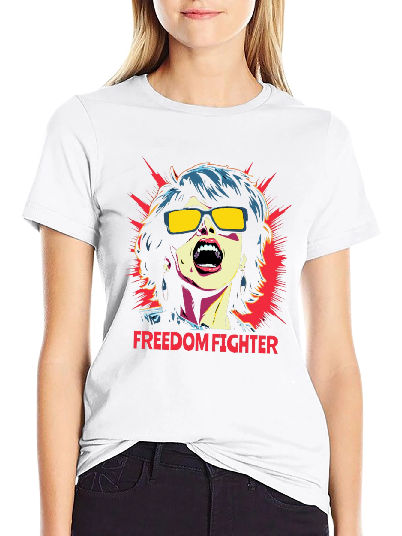 Freedom Fighter Graphic T-Shirt - Bold Statement Tee