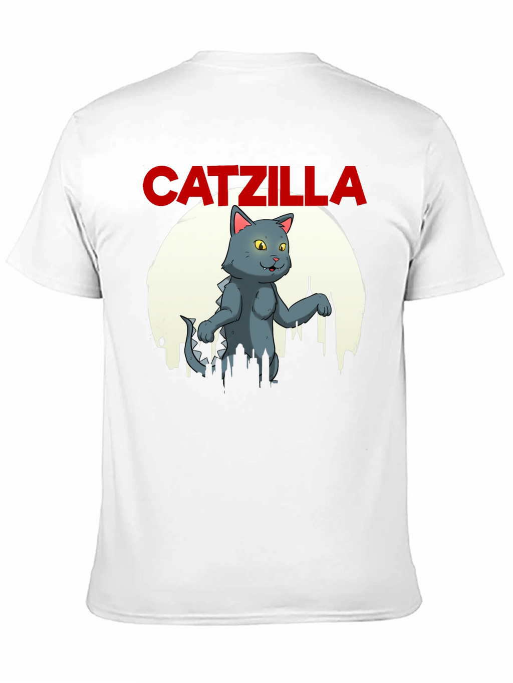 Catzilla Graphic T-Shirt - Black Cotton Blend Tee