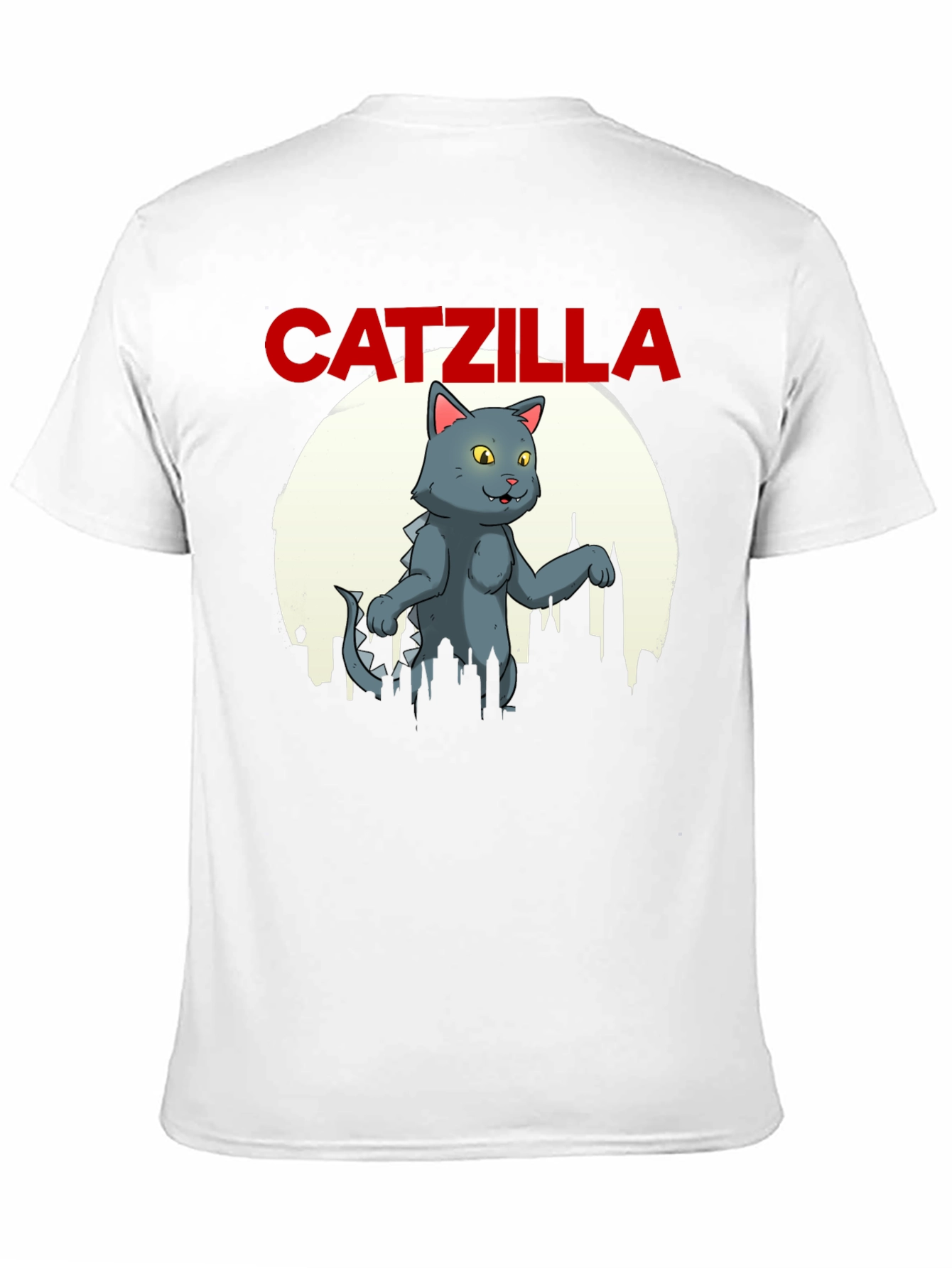 Catzilla Graphic T-Shirt - Black Cotton Blend Tee
