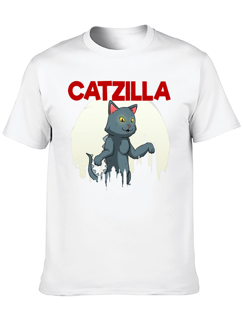 Catzilla Graphic T-Shirt - Black Cotton Blend Tee