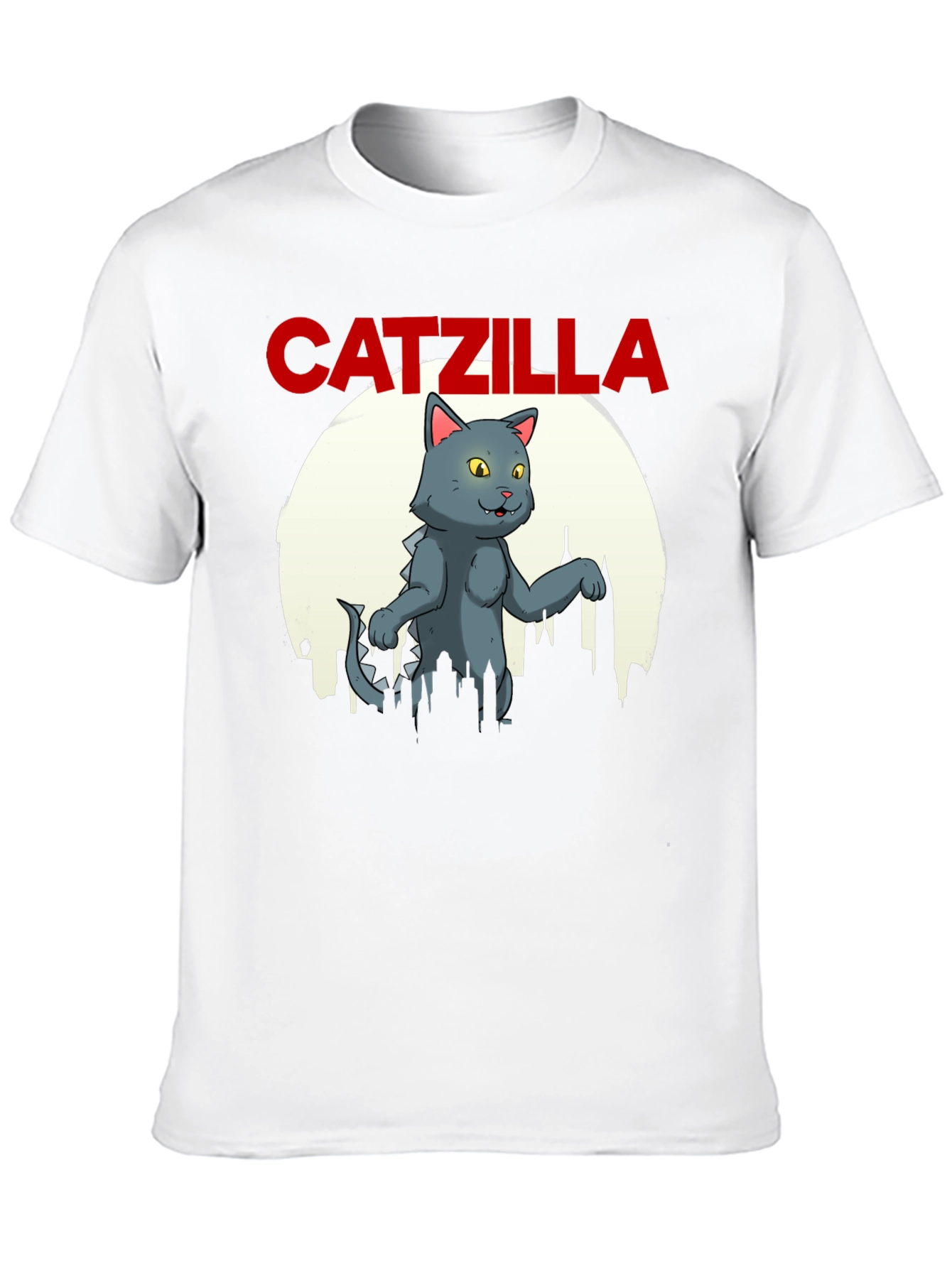 Catzilla Graphic T-Shirt - Black Cotton Blend Tee