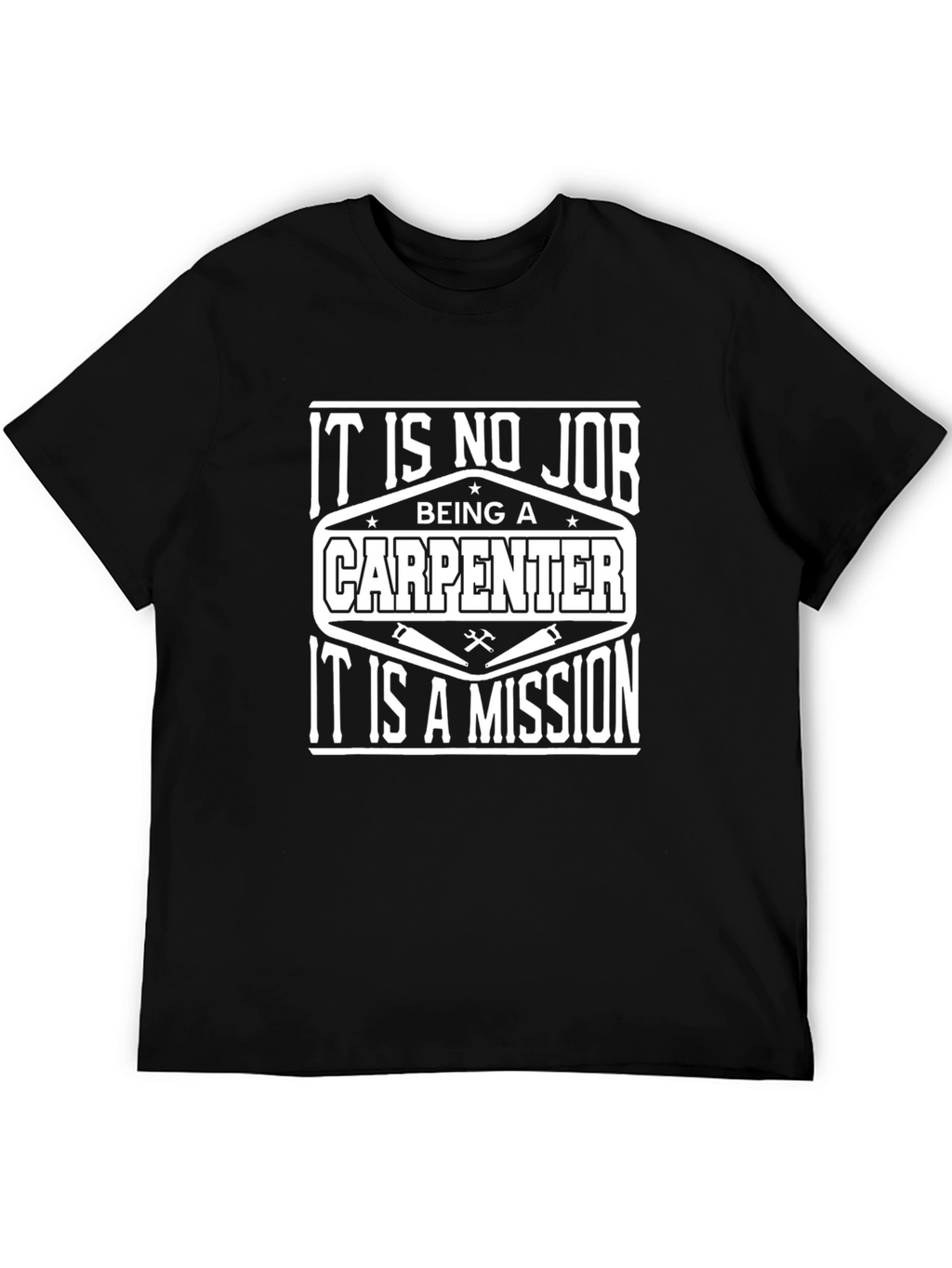 Carpenter Mission T-Shirt - Black Crew Neck Tee