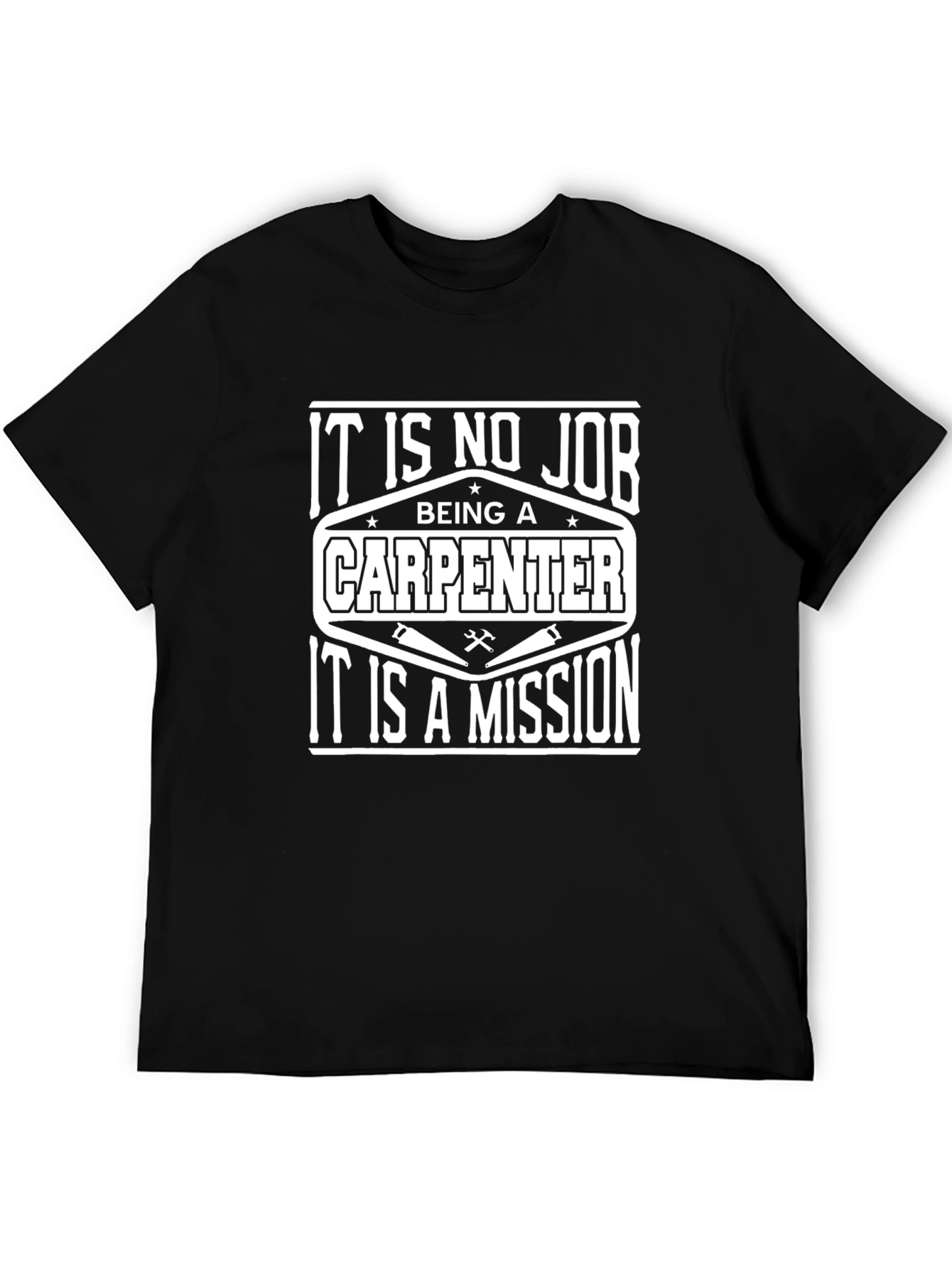 Carpenter Mission T-Shirt - Black Crew Neck Tee