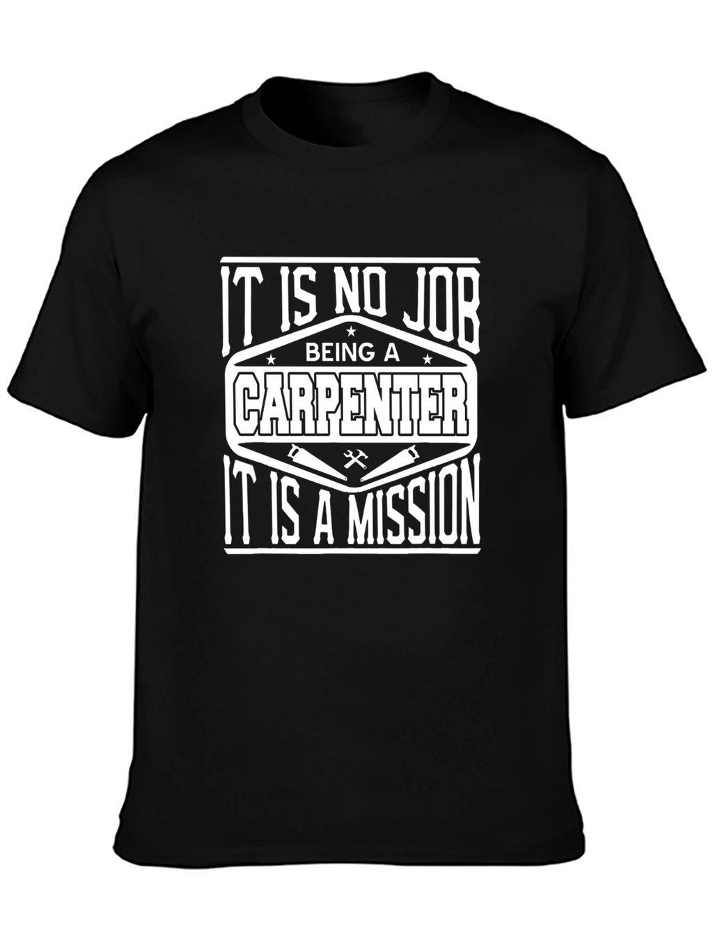 Carpenter Mission T-Shirt - Black Crew Neck Tee