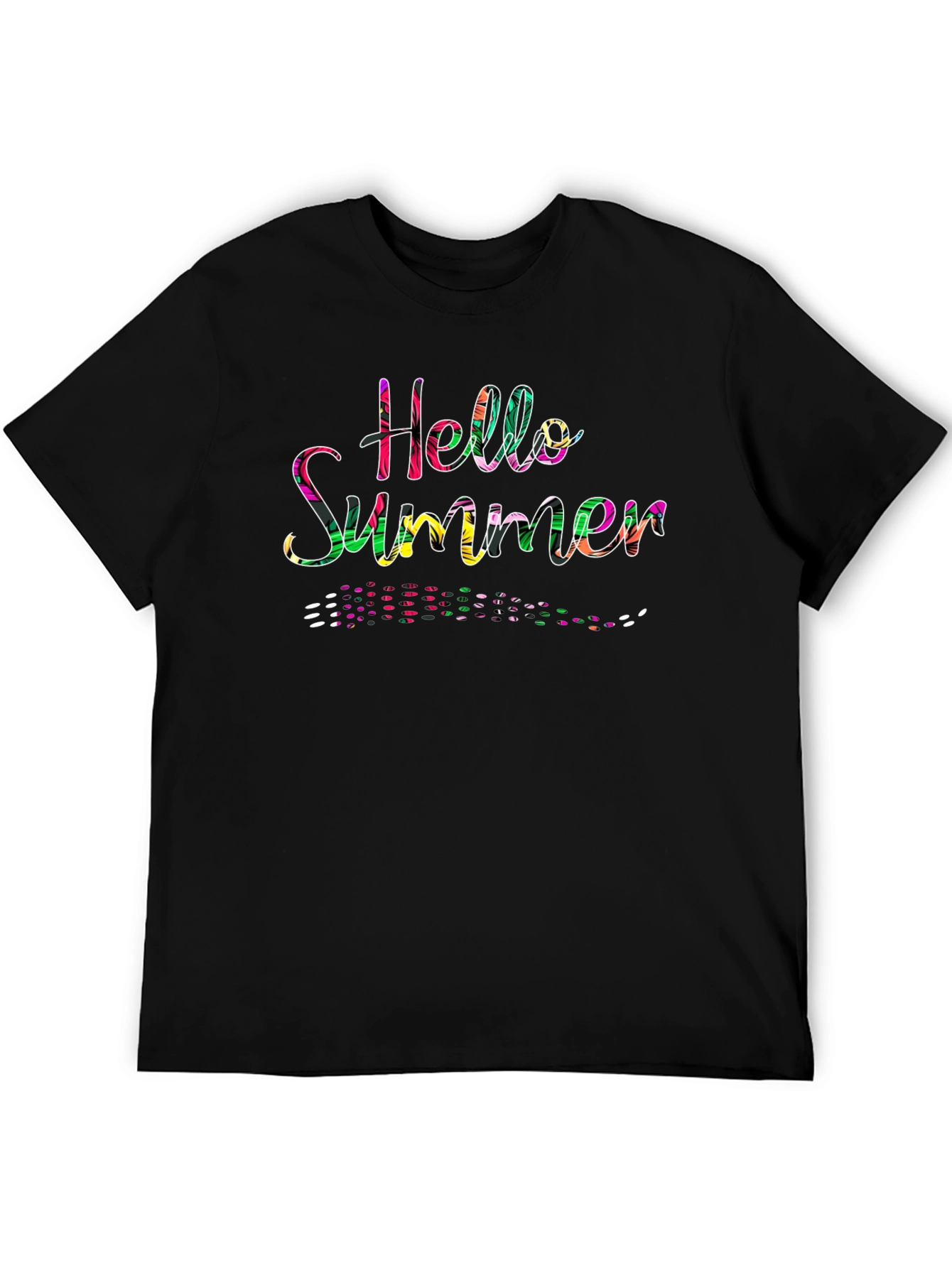 Hello Summer T-Shirt - Colorful Graphic Tee