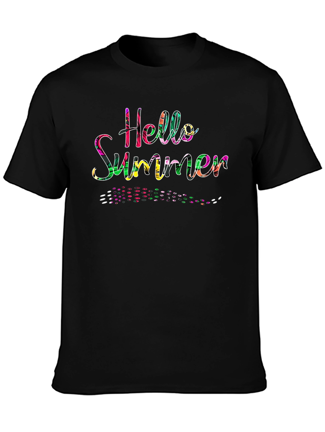Hello Summer T-Shirt - Colorful Graphic Tee