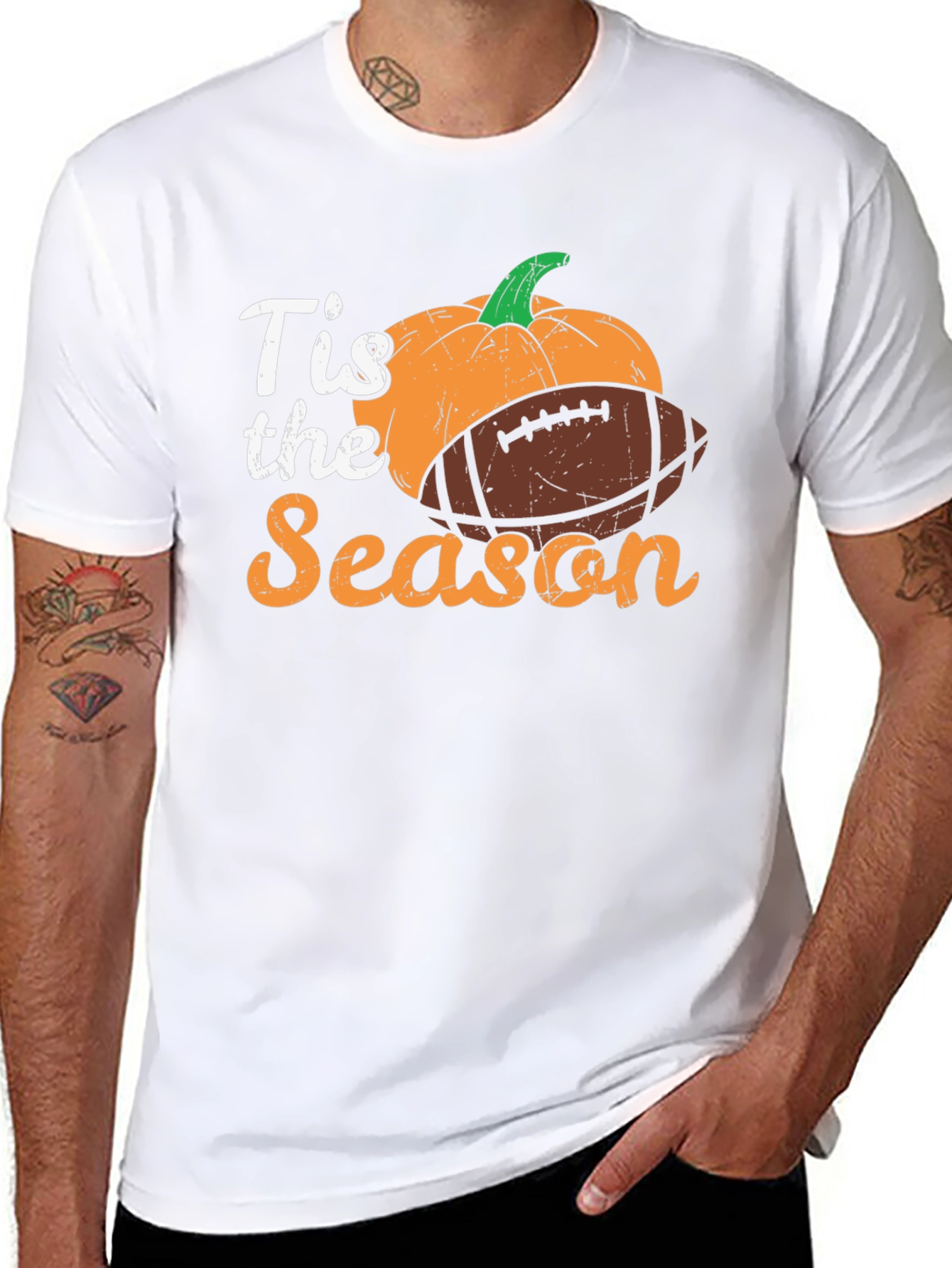 Tis The Season Football Pumpkin T-Shirt