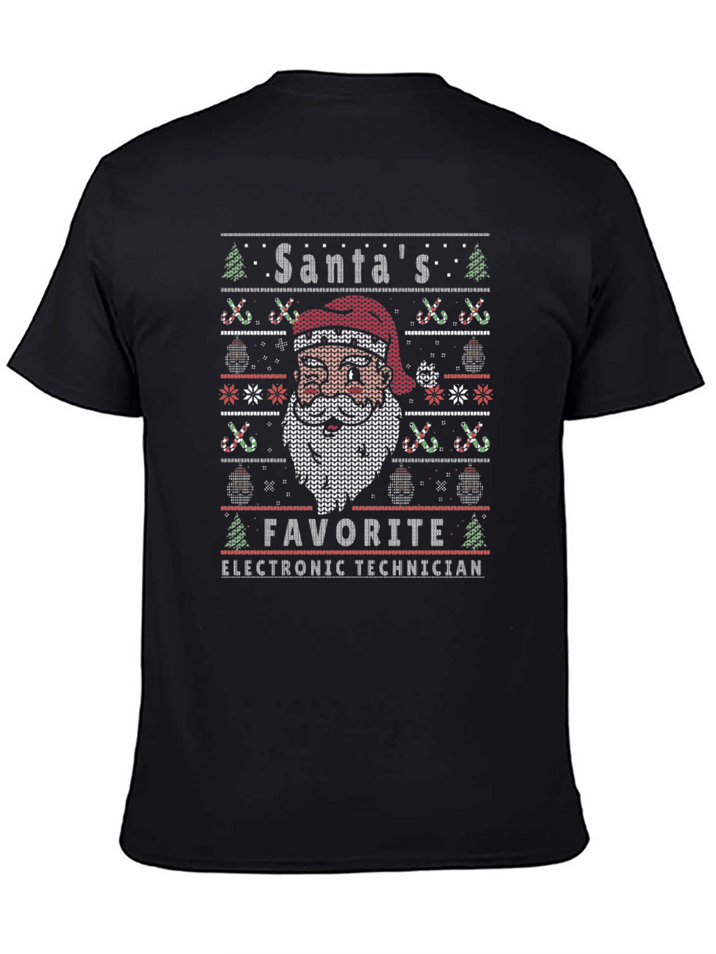 Santas Favorite Electronic Technician Ugly Sweater T-Shirt