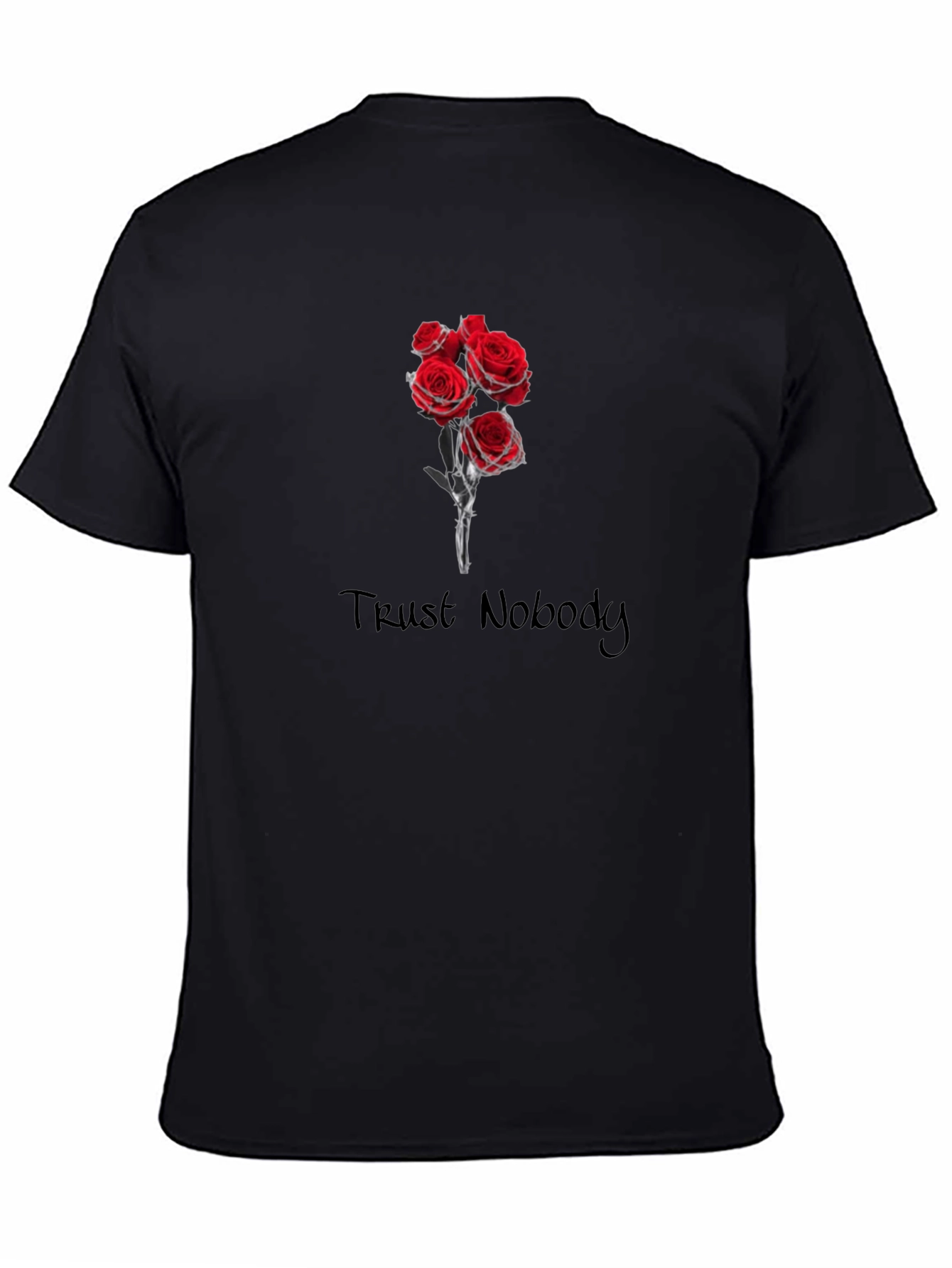 Trust Nobody Roses Graphic Tee