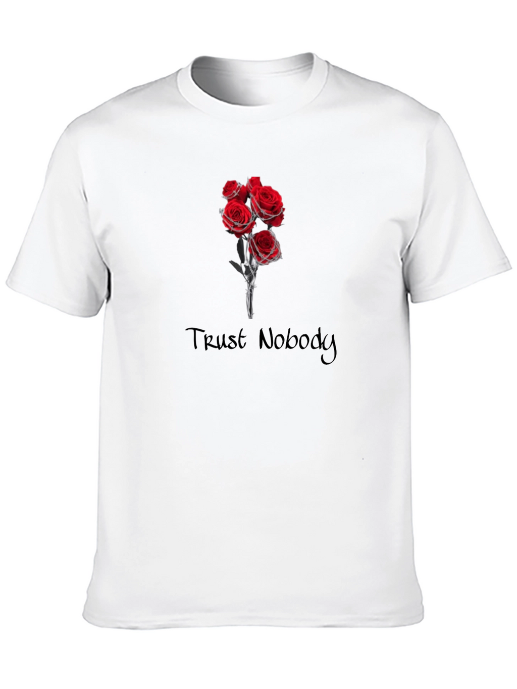 Trust Nobody Roses Graphic Tee