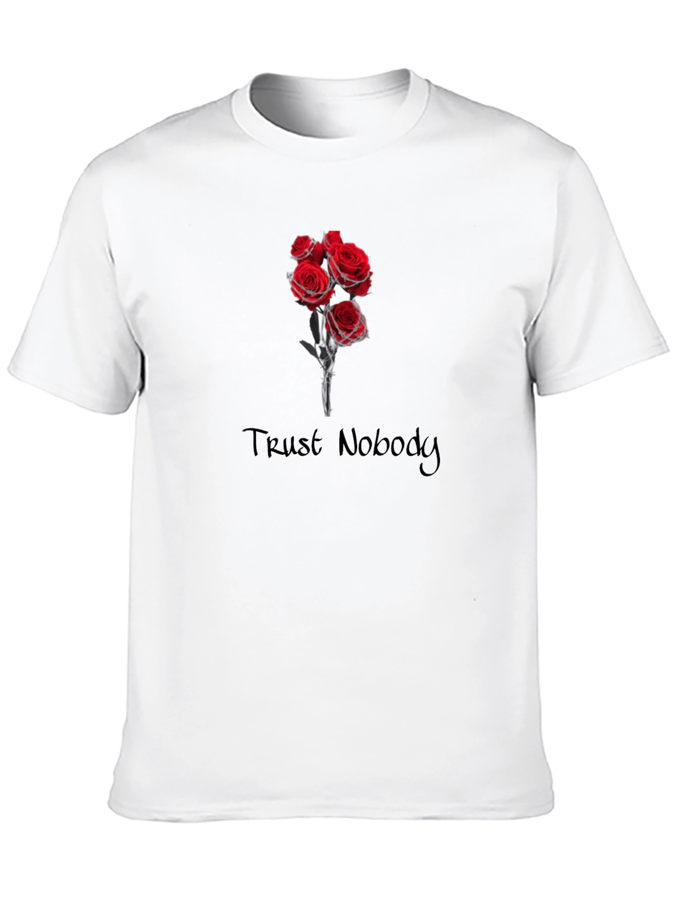 Trust Nobody Roses Graphic Tee