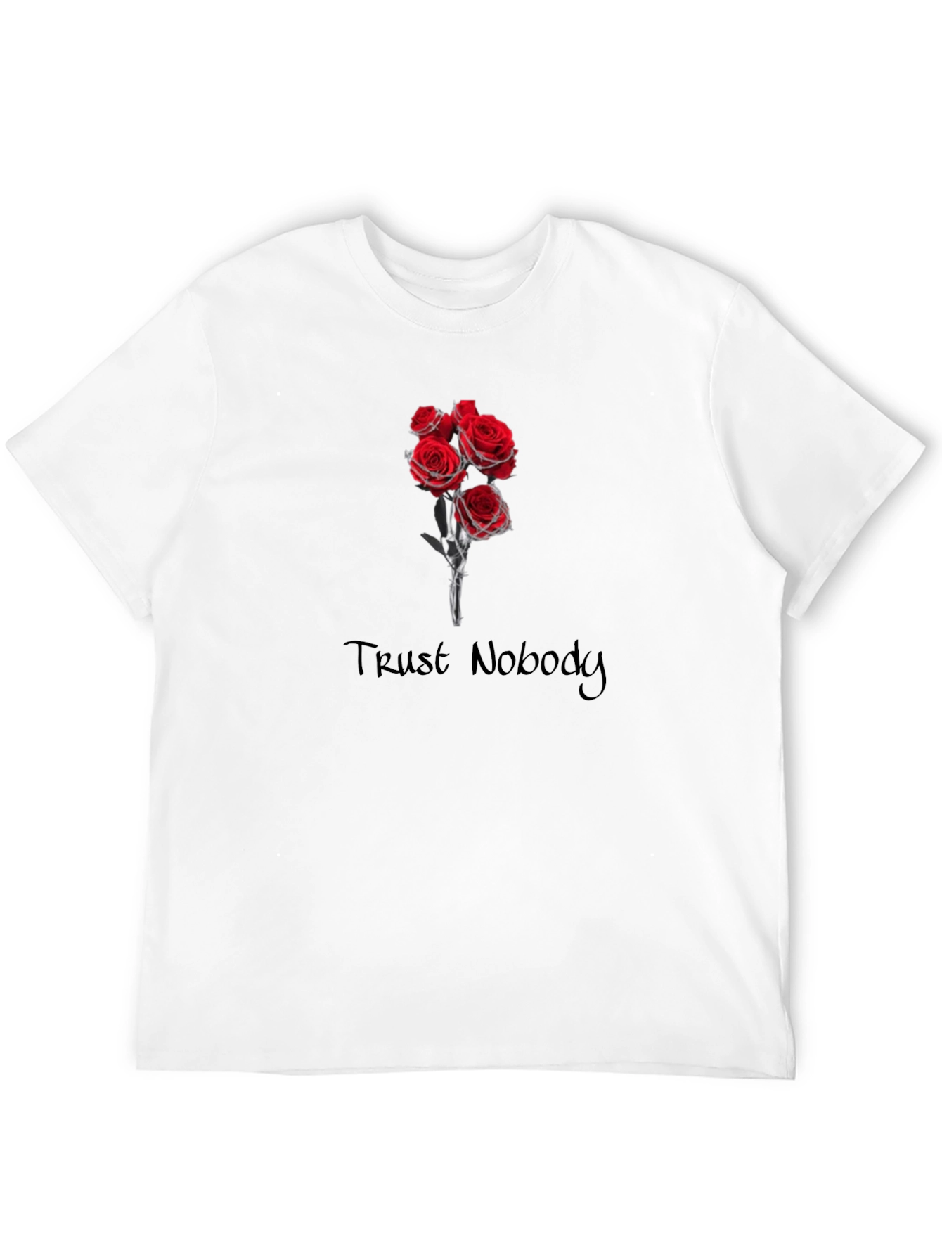 Trust Nobody Roses Graphic Tee