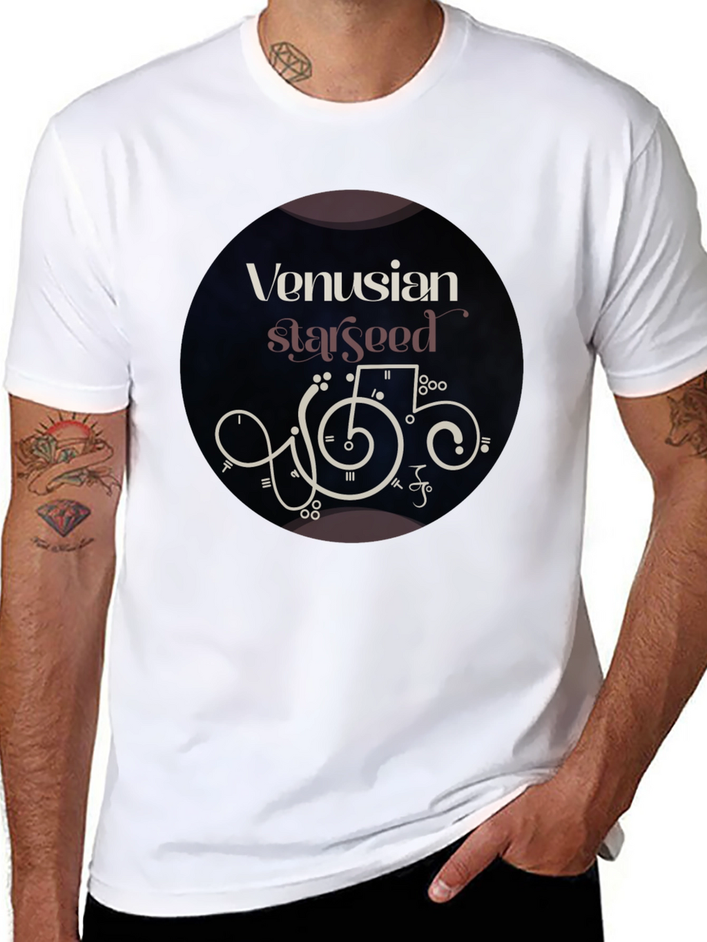 Venusian Starseed Graphic Tee - Black