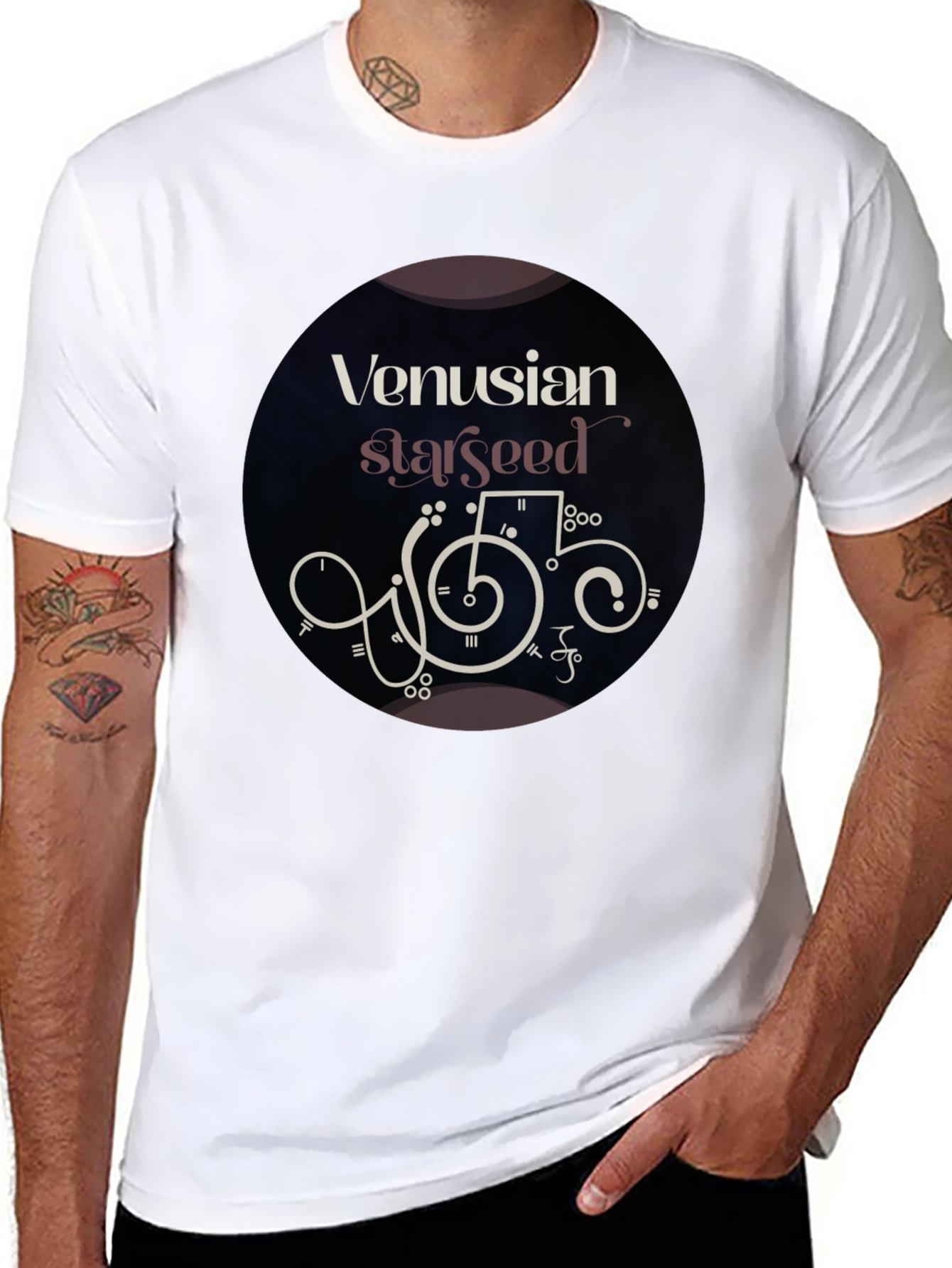 Venusian Starseed Graphic Tee - Black