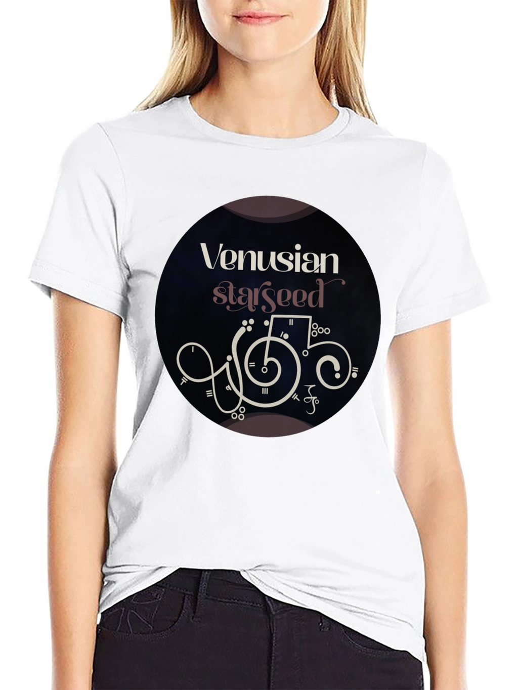 Venusian Starseed Graphic Tee - Black