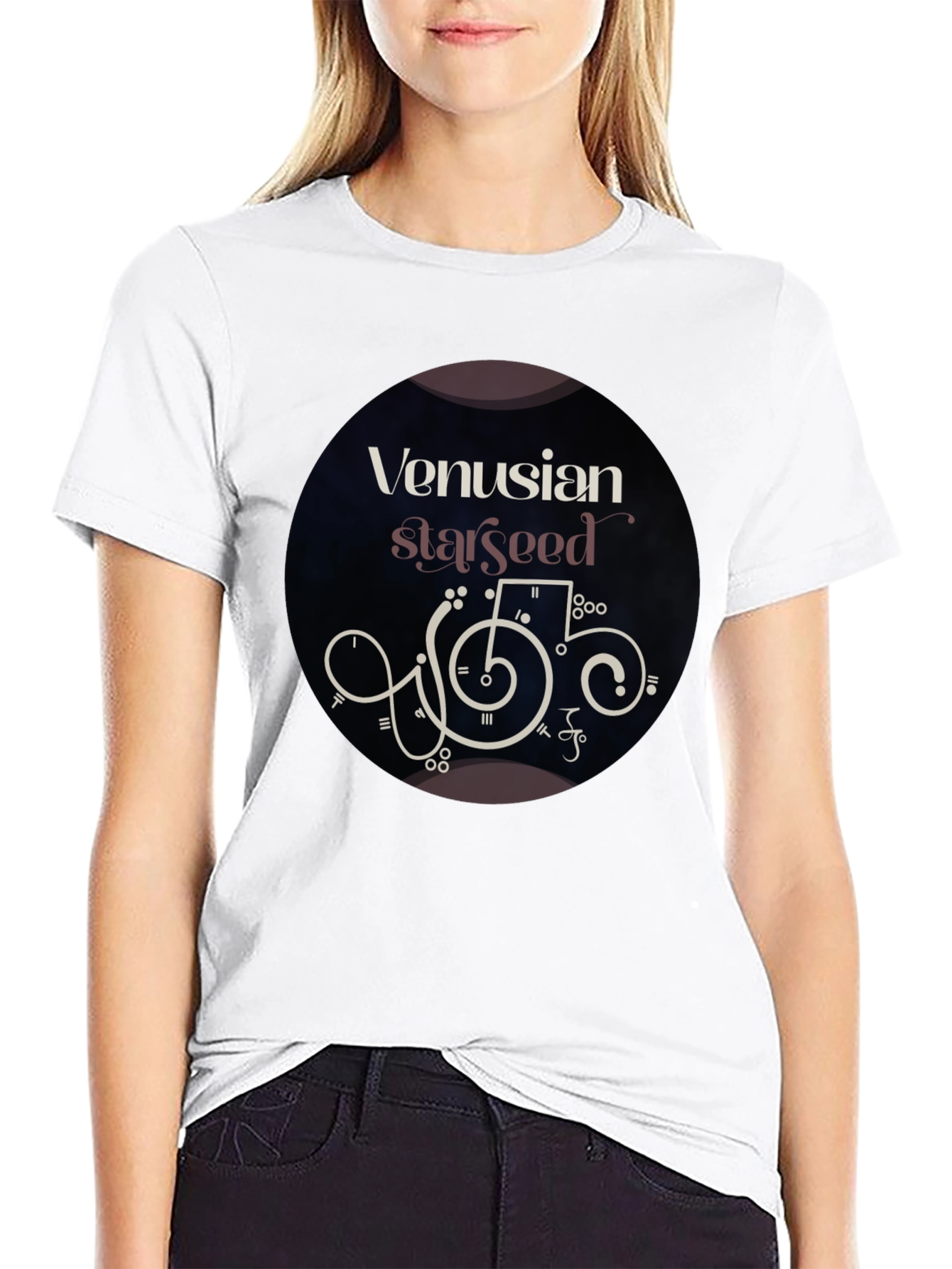 Venusian Starseed Graphic Tee - Black