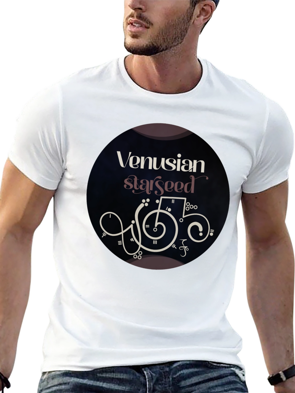 Venusian Starseed Graphic Tee - Black