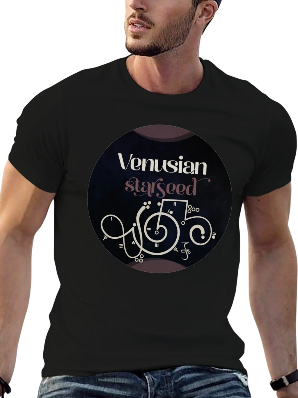 Venusian Starseed Graphic Tee - Black