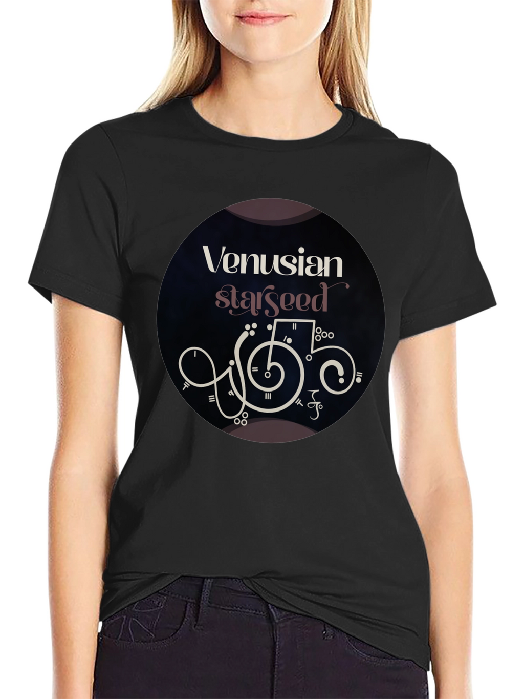 Venusian Starseed Graphic Tee - Black