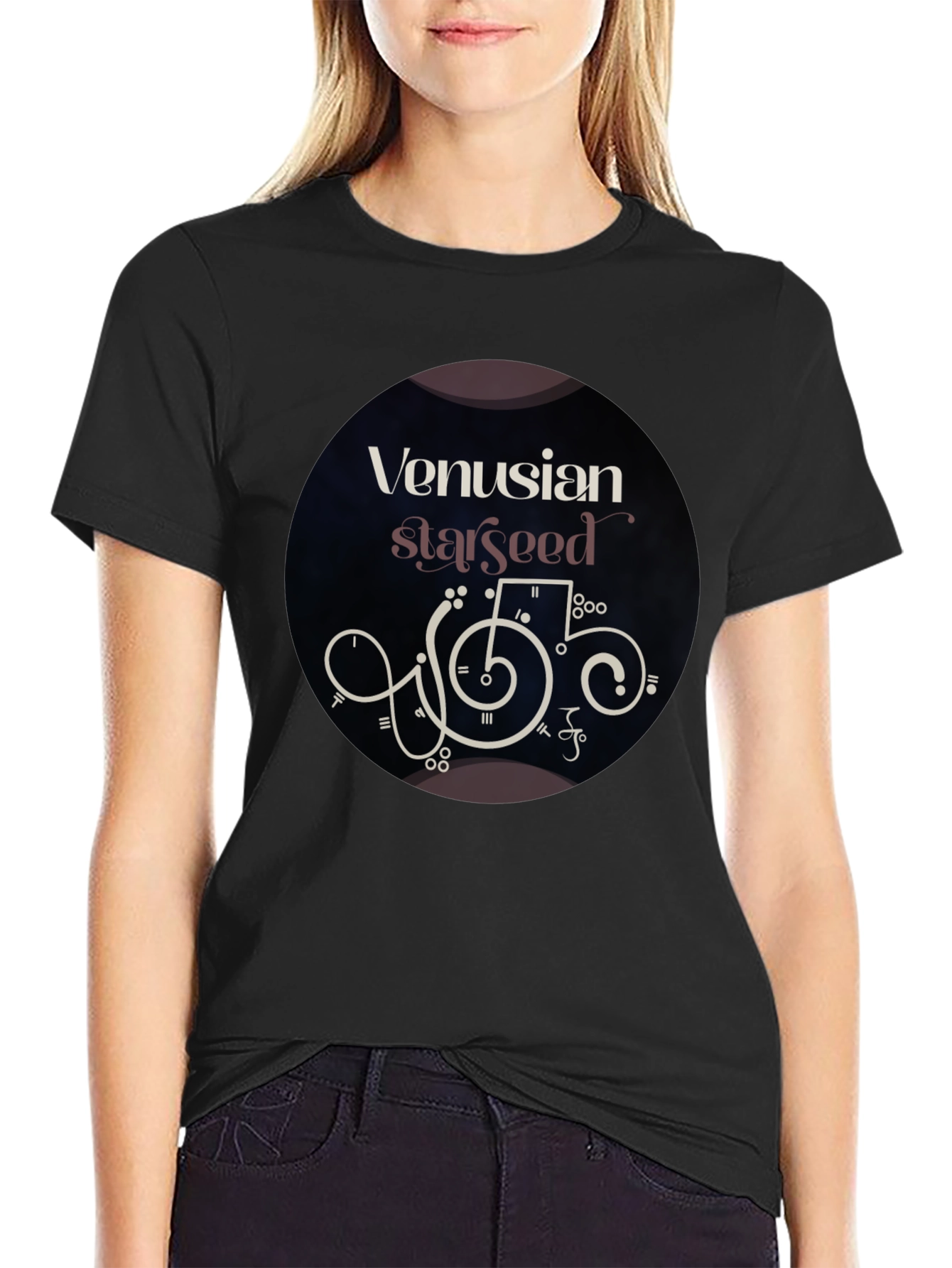 Venusian Starseed Graphic Tee - Black
