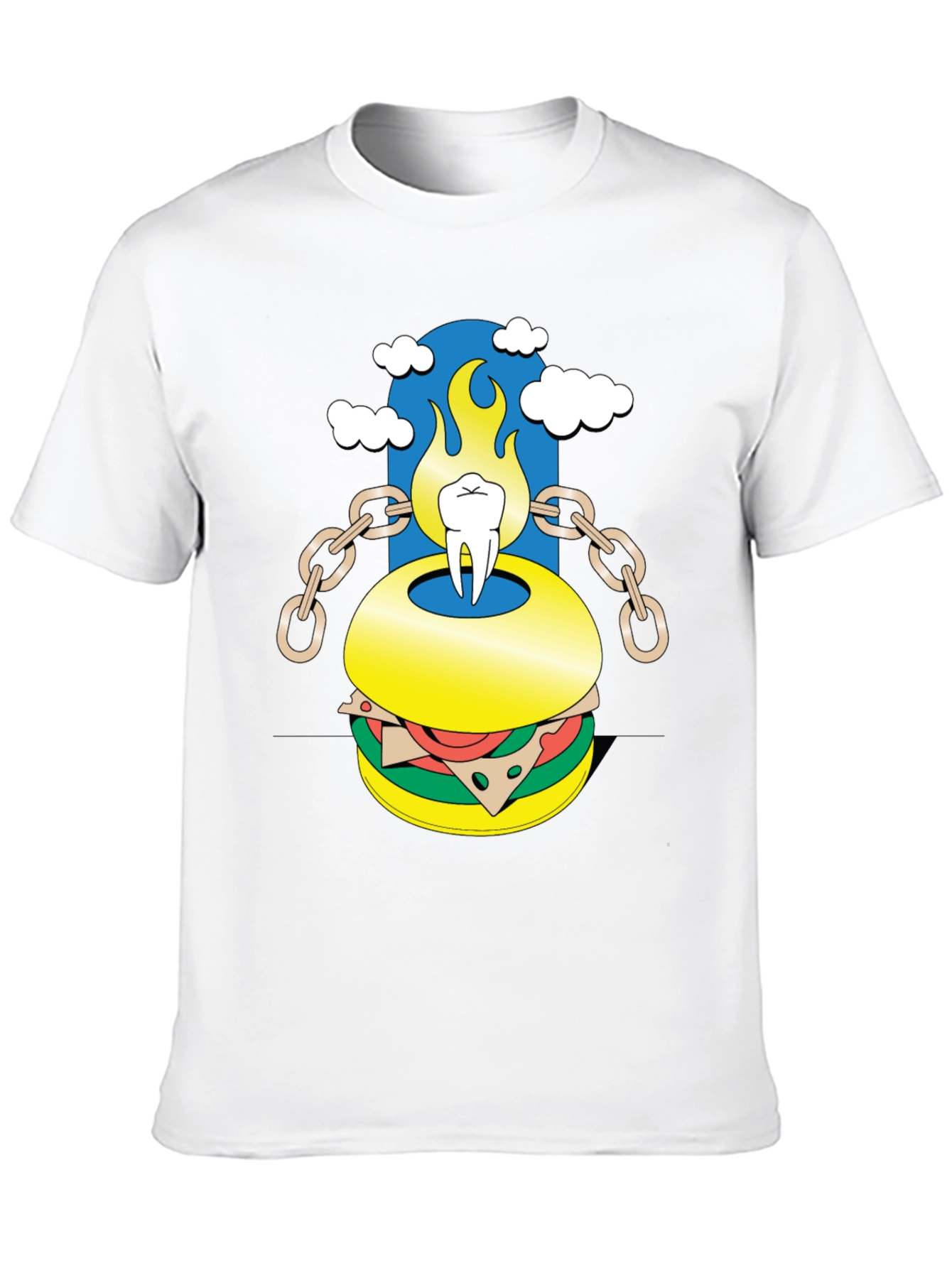 Tooth Burger Graphic Tee - Unique Design