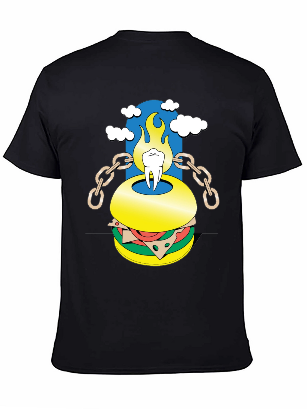 Tooth Burger Graphic Tee - Unique Design