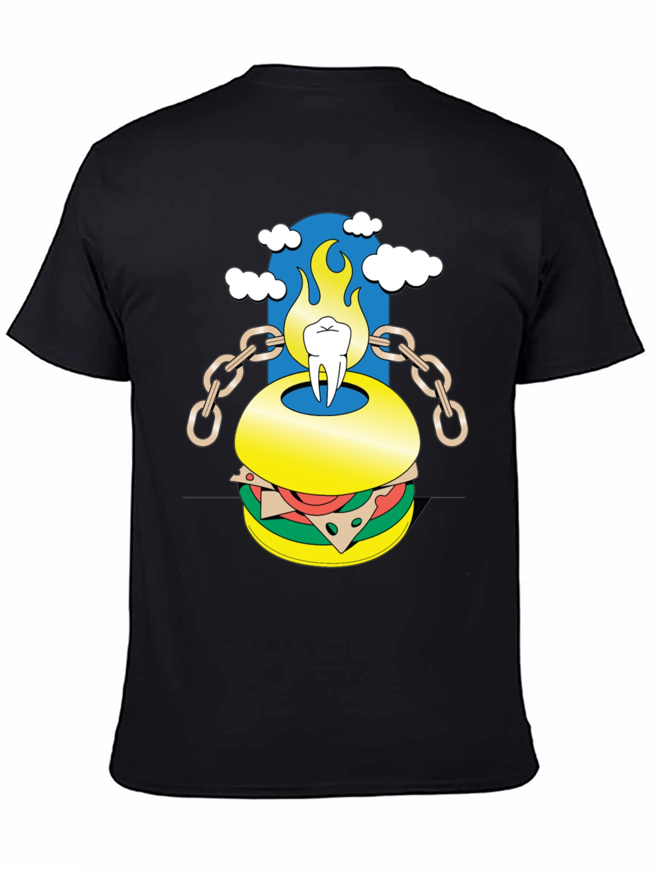 Tooth Burger Graphic Tee - Unique Design