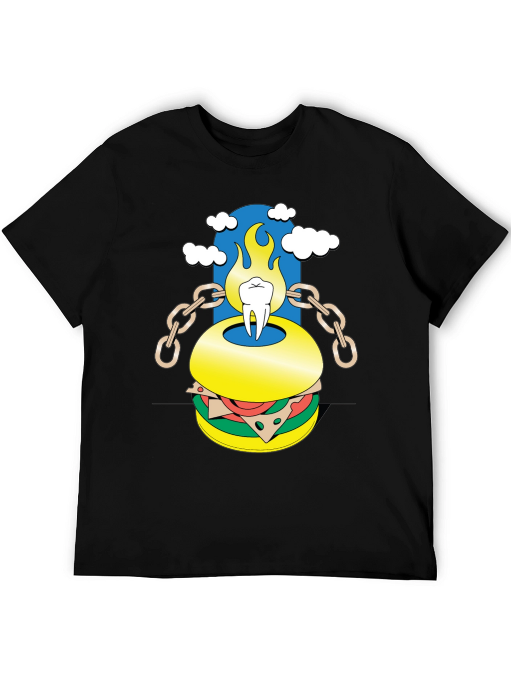Tooth Burger Graphic Tee - Unique Design