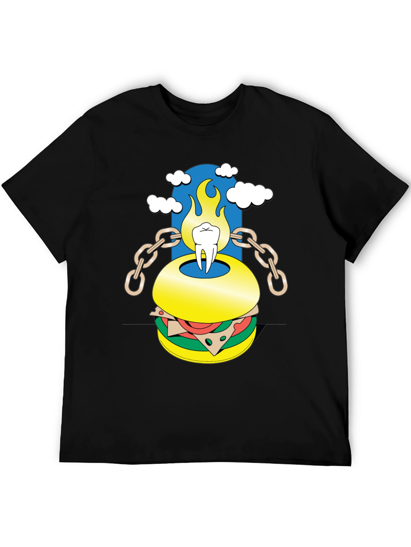 Tooth Burger Graphic Tee - Unique Design