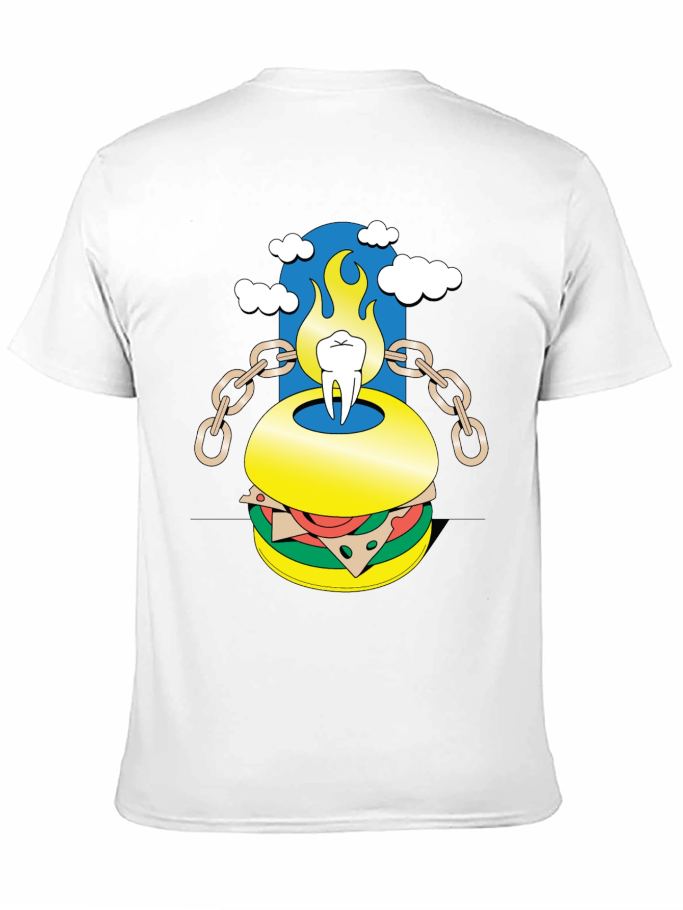 Tooth Burger Graphic Tee - Unique Design