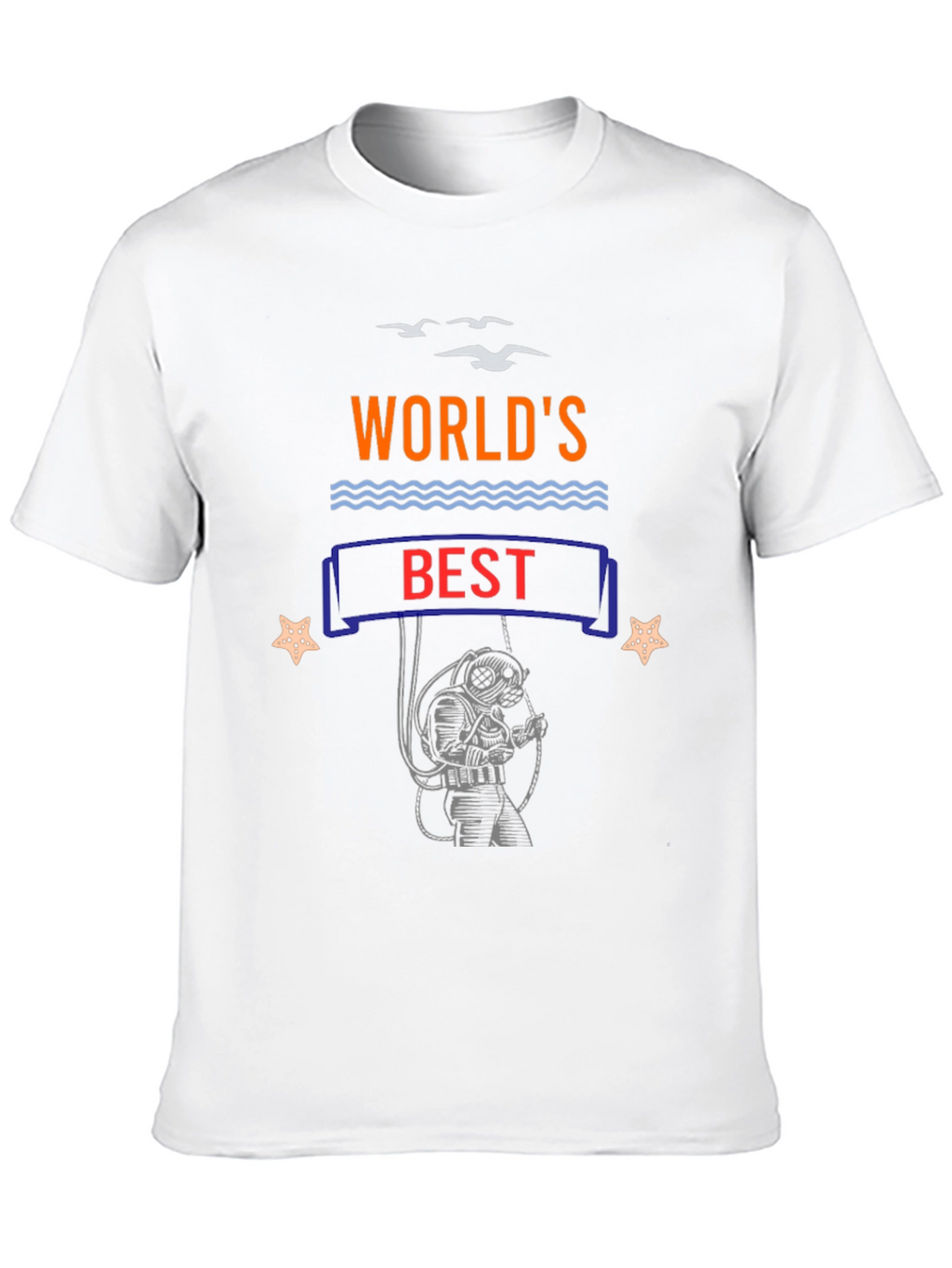 Worlds Best Diver Black T-Shirt