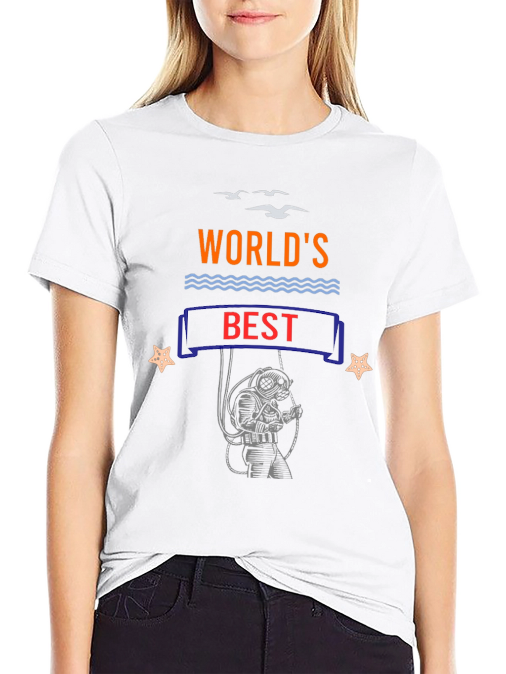 Worlds Best Diver Black T-Shirt