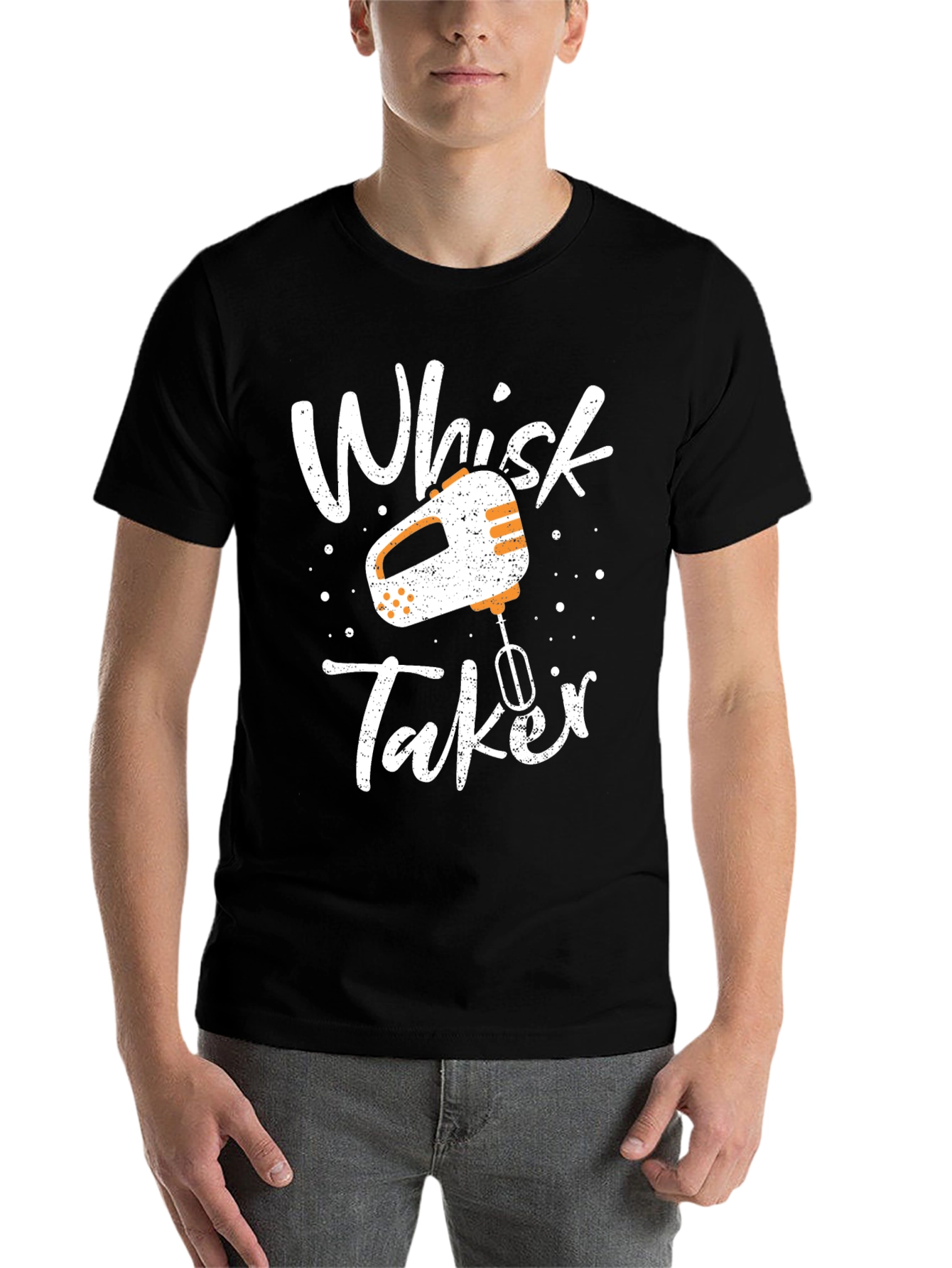 Whisk Taker Graphic Tee - Baking Humor T-Shirt