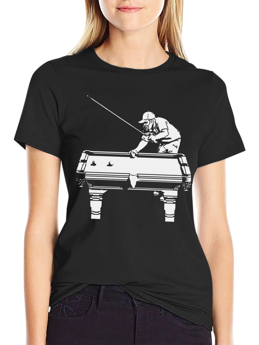 Pool Player Graphic T-Shirt
