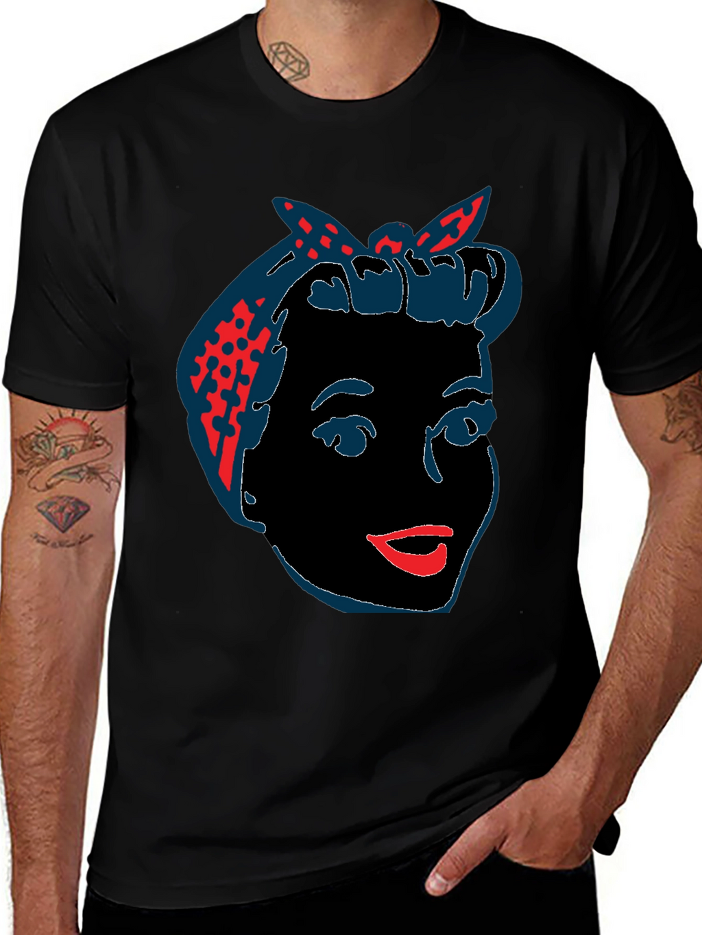 Retro Rosie Riveter Graphic Tee
