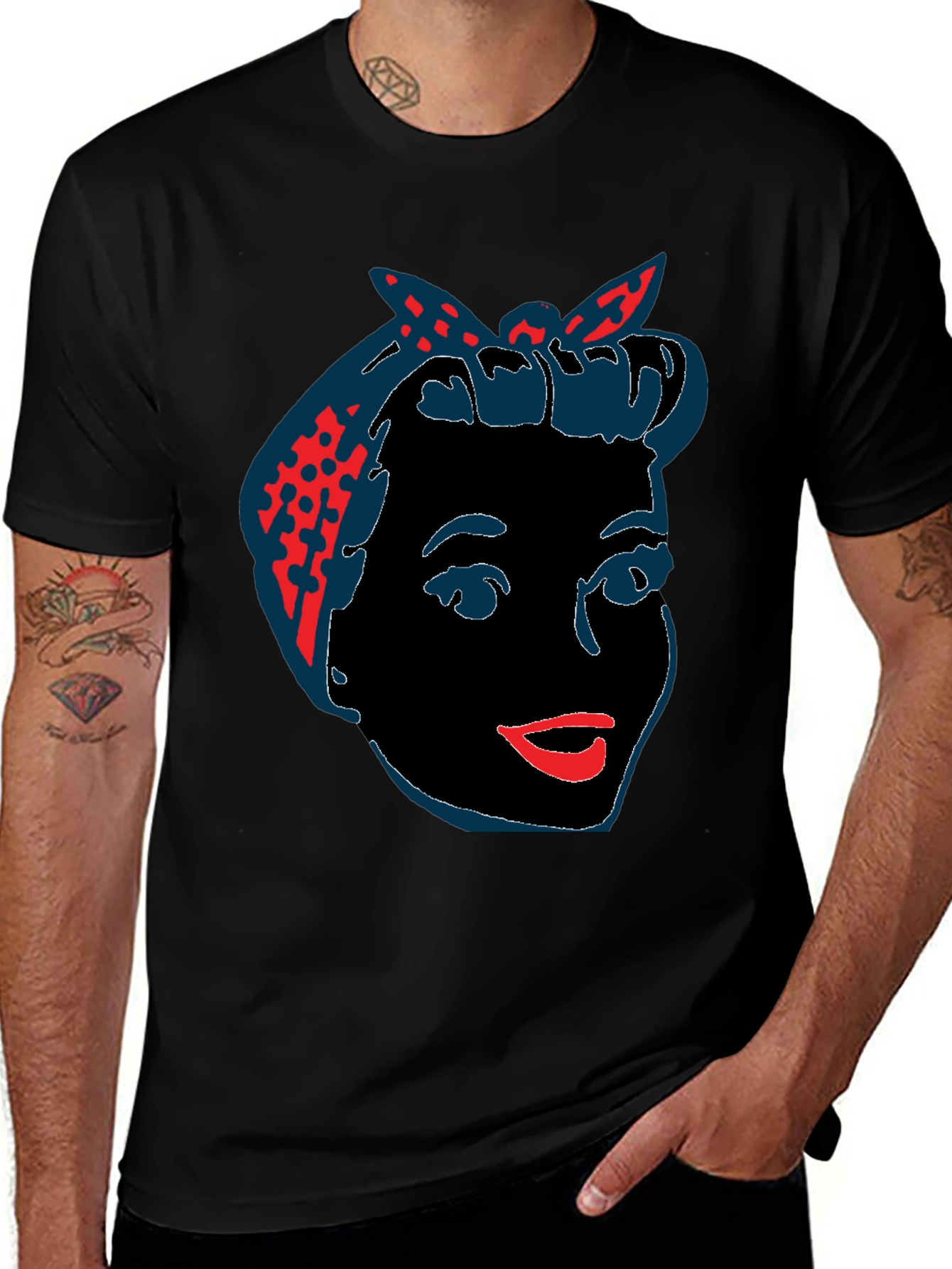 Retro Rosie Riveter Graphic Tee