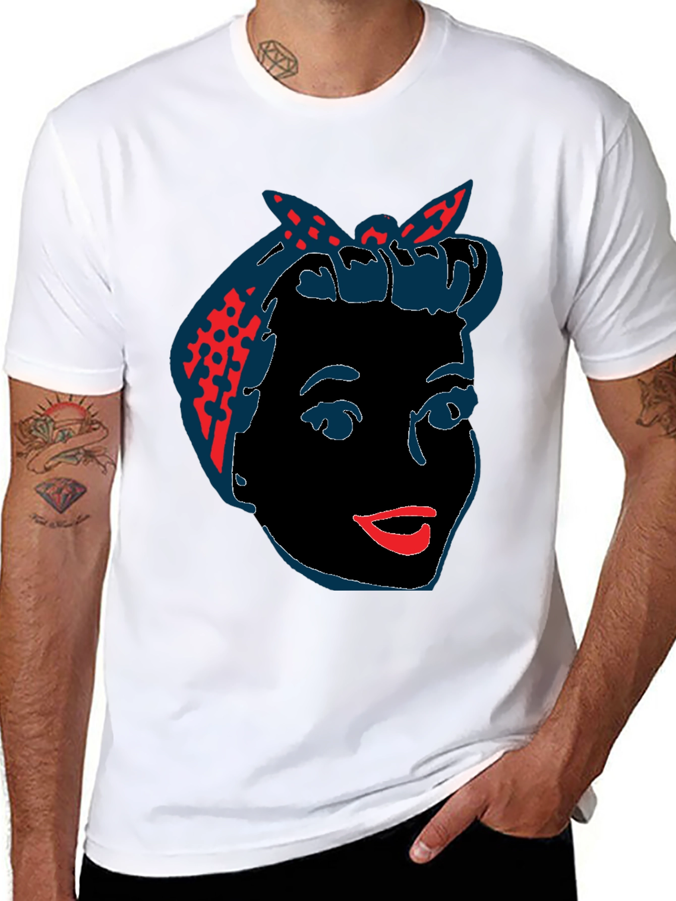 Retro Rosie Riveter Graphic Tee
