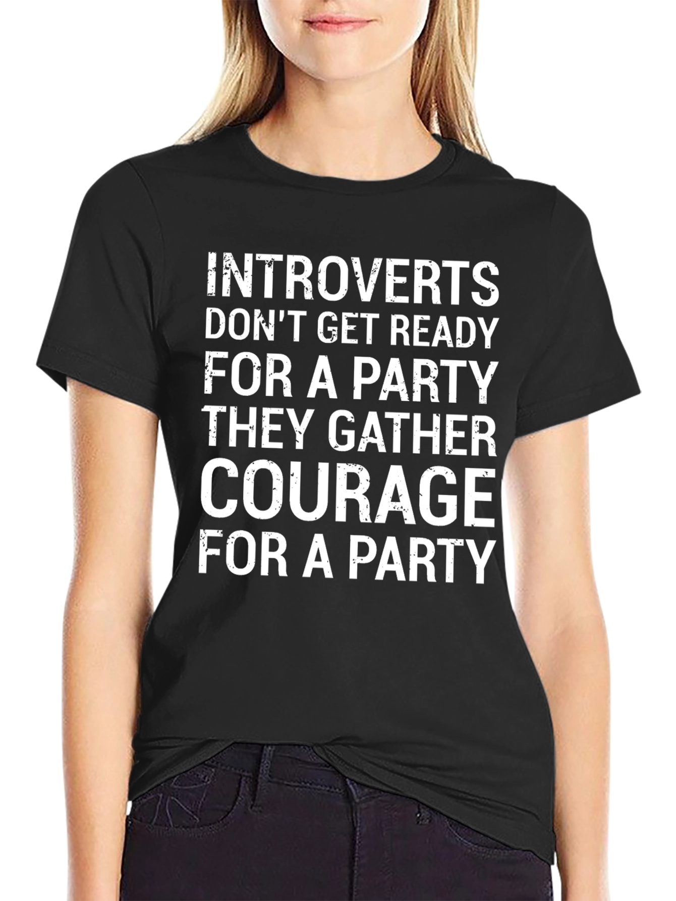 Introvert Party Courage Graphic Tee