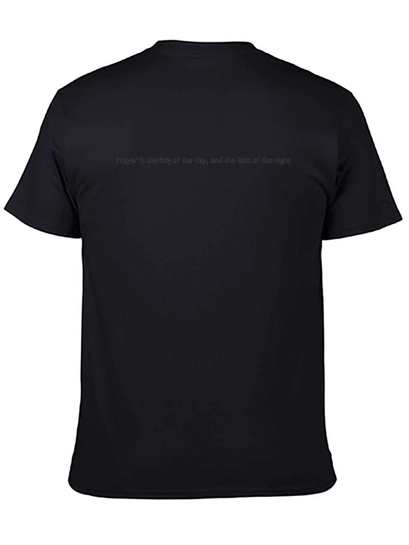 Prayer Key Graphic Black T-Shirt