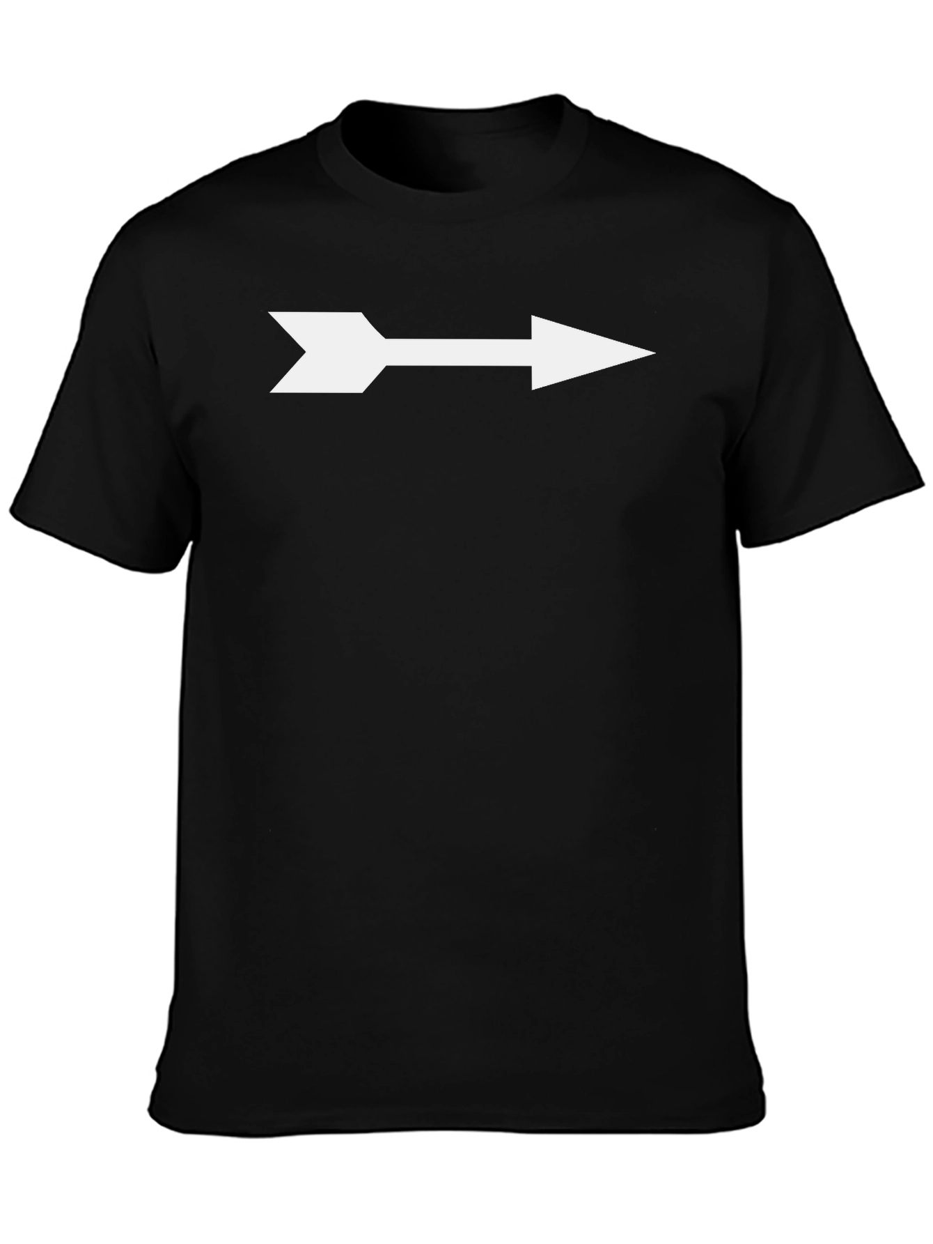 Mens Black Arrow T-Shirt - Point the Way!