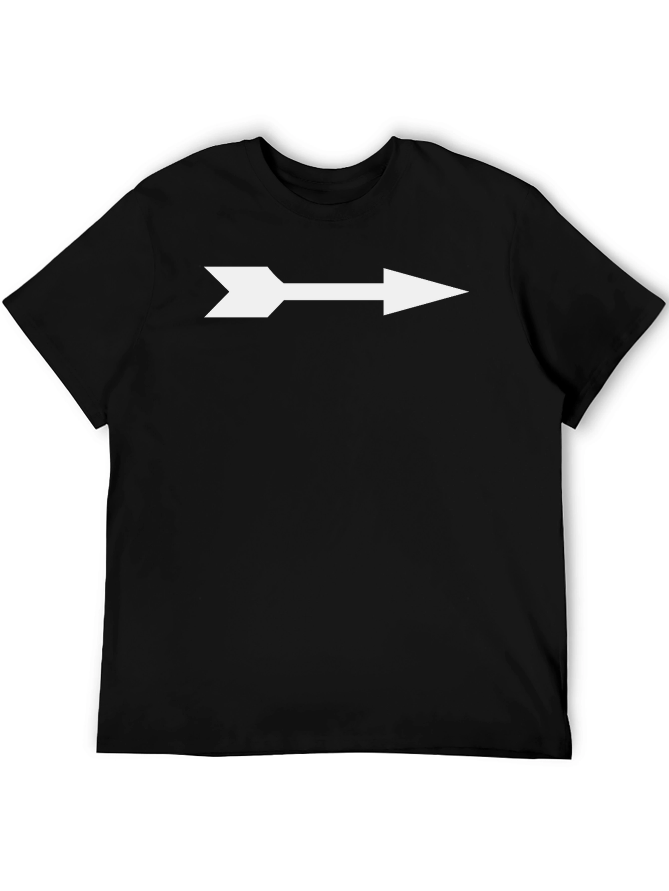 Mens Black Arrow T-Shirt - Point the Way!