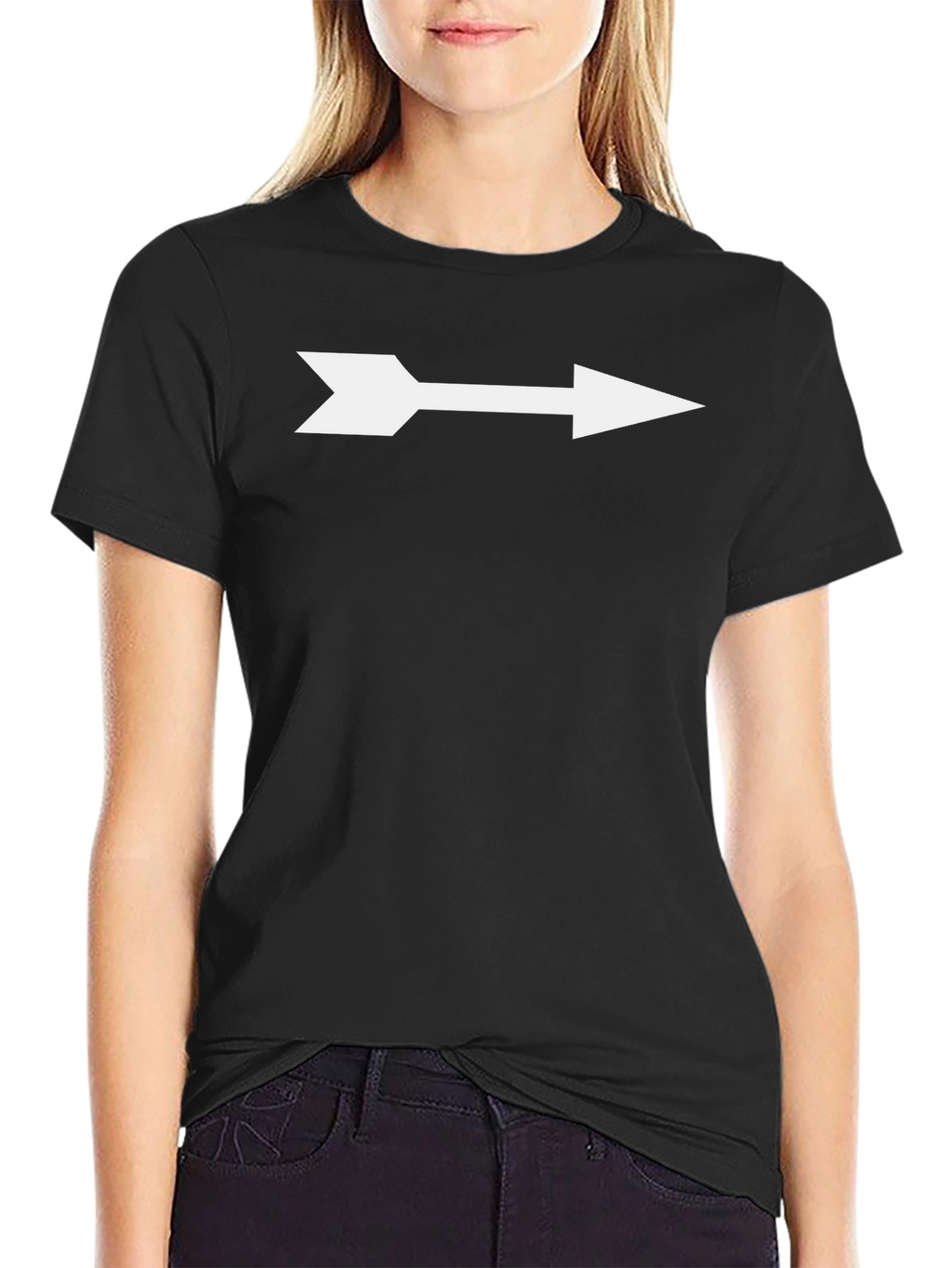 Mens Black Arrow T-Shirt - Point the Way!