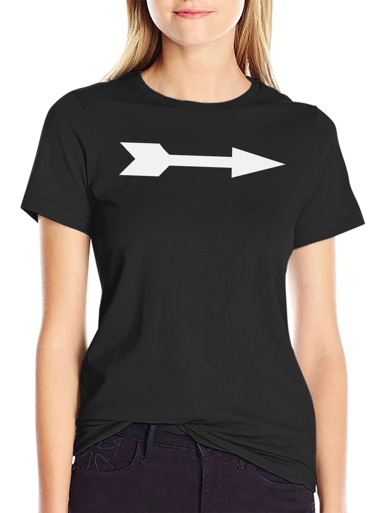 Mens Black Arrow T-Shirt - Point the Way!