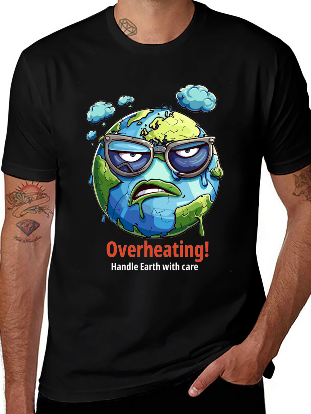 Overheating Earth Graphic T-Shirt