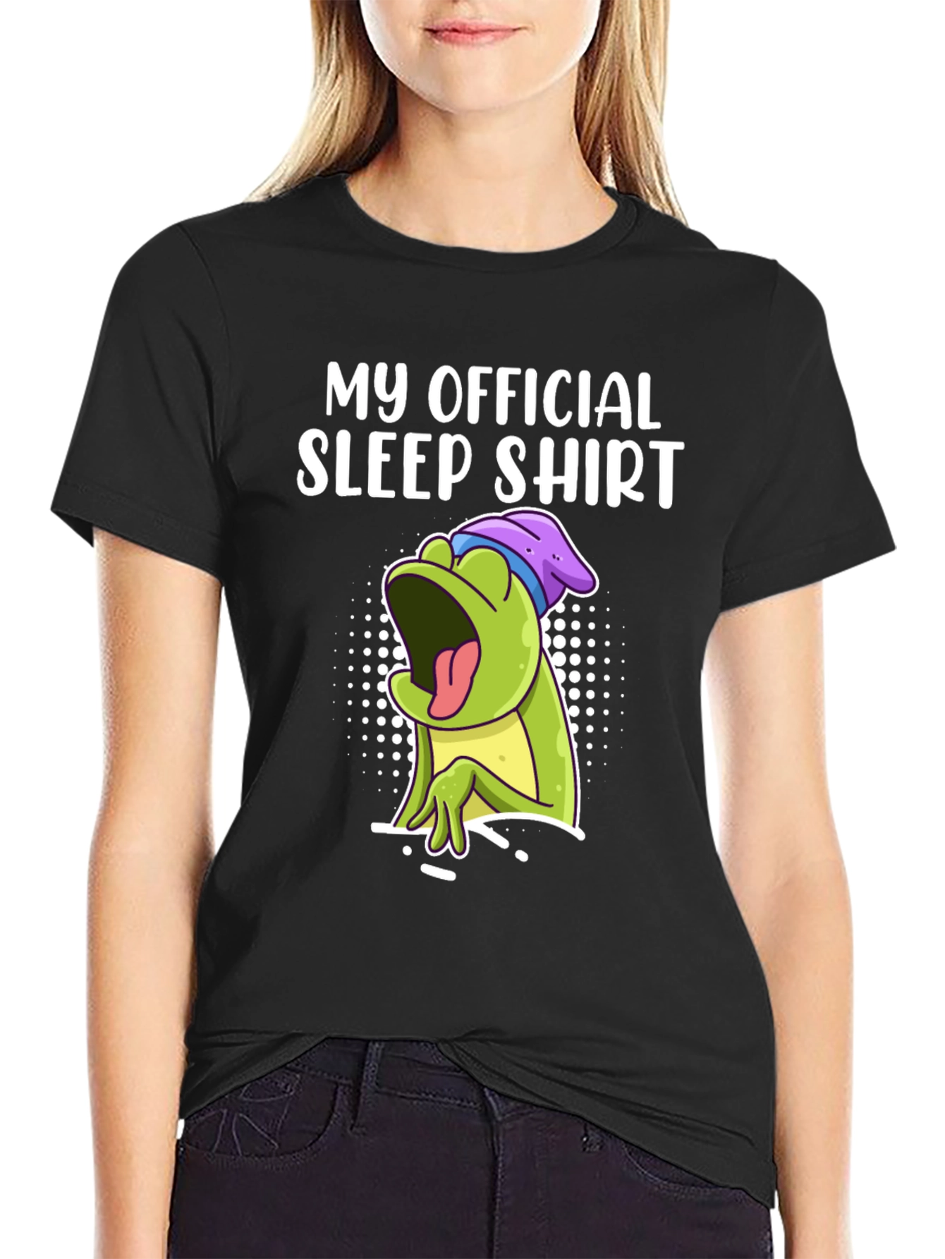 Official Sleep Shirt - Funny Frog Graphic Tee