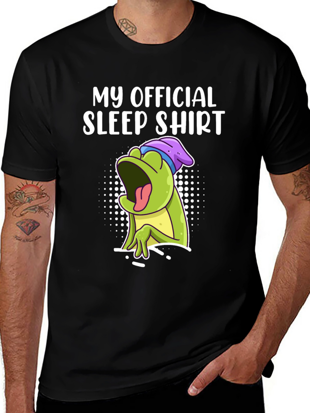 Official Sleep Shirt - Funny Frog Graphic Tee
